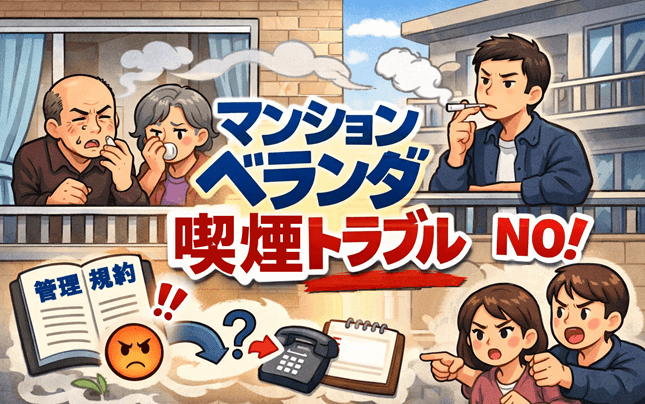 マンションのベランダたばこ問題｜管理規約に違反する？相談の進め方
