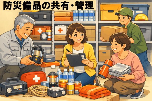 防災備品の共有・管理：地域で支え合う備えの仕組み