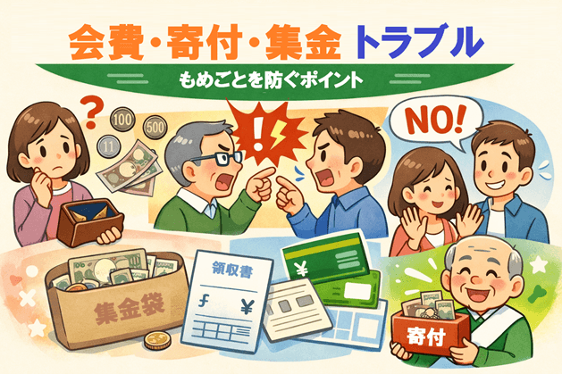 自治会・町内会の会費・寄付・集金トラブルを防ぐポイント