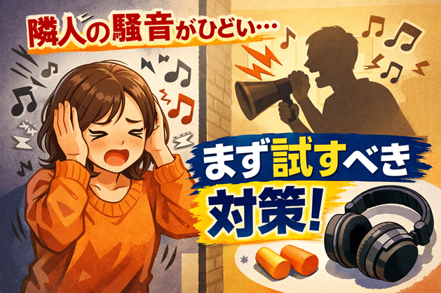 隣人の騒音がひどい…まず試すべき3つのステップと相談先一覧