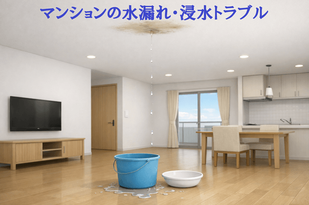 マンションの水漏れ・浸水トラブル｜上の階への連絡と管理会社への相談手順
